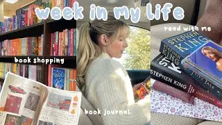 Видеоблог осеннего чтения 👻🍁 покупка книг, ведение книжного дневника, + чтение Стивена Кинга