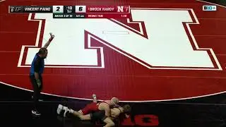 Брок Харди, борец команды Nebraska Husker, 141, 09.01.2026 против Винсента Пайно, Purdue #huskers...