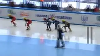 2013 Junior Wold Short Track Warsau Ladies 500m SemiFinal1