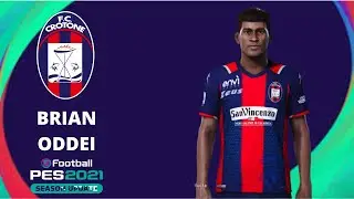 Brian Oddei Face & New Stats [ Crotone Calcio ] - PES 2020 | PES 2021