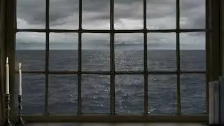 8 hours of ocean waves for deep sleep (subtle thunder ambience)