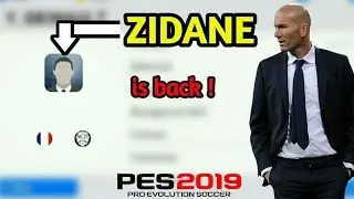 Zinadine Zidane / Y.Grimault Full Guide and Full Details Pes 2019 Mobile || Coach Pes2019