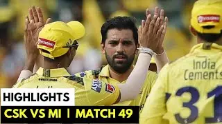 HIGHLIGHTS : CSK vs MI | Match 49 | IPL 2023 | CSK won by 6 wickets | Pathirana 3/15 in 4 Overs