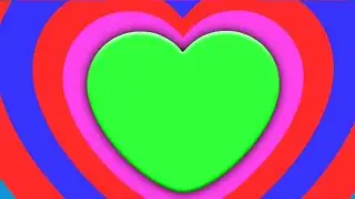 Heart animation frame green screen effects HD video || chroma key