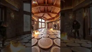 Stunning Burnt Wood Floor Makeover                                             #epoxyflooring