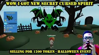 WOW I Got New Secret Cursed Spirit Selling For 1200 Token - Halloween Event Clicker Simulator ROBLOX
