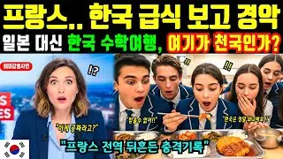 [해외감동사연]폭설로 인천공항 비상착륙, 일본 대신 한국 수학여행 온 프랑스 엘리트 학생들 충격, 한국 급식실 겪고 오열! 프랑스인 한국행 입국대란에 유럽 발칵!