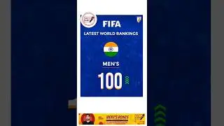fifa latest world ranking 100 India football #tamil #football #sunilchhetri #fifa23 #vickysports