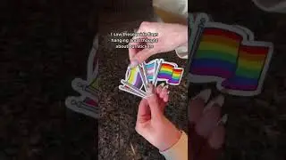 Pride Flag Stickers 🏳️&zwj;🌈 #pride #lgbtq #lesbian #bisexual #transgender #shorts #stickers