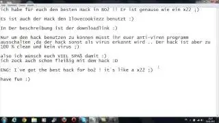 Black Ops 2 iLoveCookiezz, ElotrixHDx .NET external Hack + DOWNLOAD ! [REAL VIDEO]