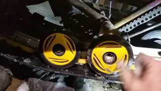 How to raise the rear end suspension .Skidoo 500