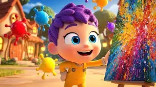 O Pincel do Blippi Criou Um Toque de Cor M&aacute;gico | Rimas e Can&ccedil;&otilde;es Infantis