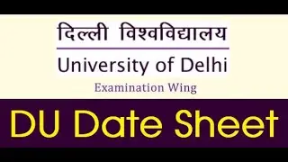💥🔴 khushkhabari Delhi University exam dates released for all the first semester students