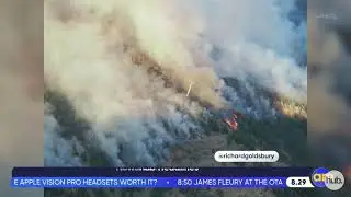 Newshub journalist spots concerning Port Hills fire development during live cross | NZmedia