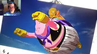Dandole fuerte al bicho chicle Dragon Ball Sparking Zero saga Buu