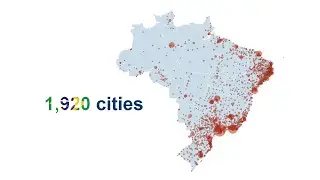 CityQuiz.io - Naming 1920 cities in Brazil (1 minute Time-lapse)