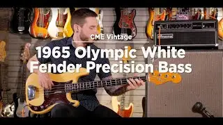 1965 Olympic White Fender Precision Bass | CME Vintage Demo | Mike Larsen