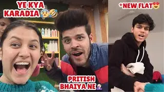 @PritishPanwar ko PRINCESS treatment diya👸😍+ @adarshuc ke NEW flat me gayi🤩 | Kanika Devrani