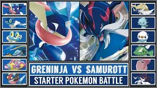 GRENINJA vs SAMUROTT | Water Starter Pok&eacute;mon Battle [Pok&eacute;mon Scarlet & Violet]