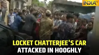 BJP MP Locket Chatterjee's Car Attacked In West Bengal's Hooghly