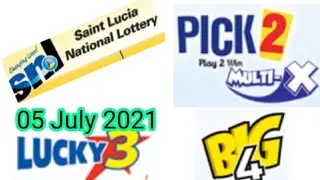 Saint Lucia National Lottery Pick 2/Lucky 3/Big 4 Best Number for ( 05 July 2021 ) just try