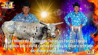 Jaripeo donde Raymundo Toorres monta al toro El Tigrillo