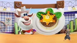 Booba 😀 Food Puzzle Cooking Show Sheriff Burger 🍔 🥩 Funny Cartoon for kids