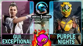 MK1 Gui Exceptional (ASHRAH) VS Purple Nights (CYRAX)🥊Mortal Kombat 1🥊4K 60ᶠᵖˢ