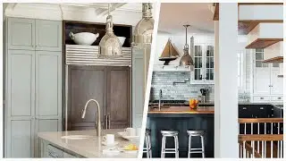 75 Mid-sized Kitchen With Recessed-panel Cabinets Design Ideas You'll Love 🔴