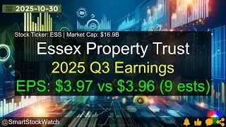 Essex Property Trust (ESS|$16.9B) - 2025 Q3 Earnings Analysis