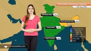 Monsoon Forecast for Aug 7, 2018: Heavy rain in Jharkhand, North Odisha, West Bengal