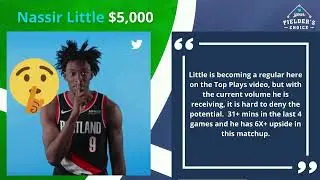 NBA BASKETBALL DFS - NBA TOP PLAYS 1/10 - DAILY FANTASY SPORTS ADVICE