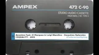 Anonimo Feat El Marquez y Luigi Blandino - Desastres Naturales - CDQUALITY ReIssue - 2001
