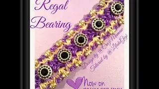 NEW Rainbow Loom REGAL BEARING Bracelet (5 Pin-Bar)
