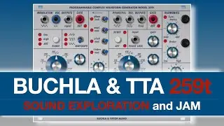 Buchla and Tiptop Audio 259T. The godfather of all the complex oscillators. Sound exploration &  jam