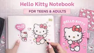 Cute but Aesthetic ✨ Hello Kitty Notebook | Journaling ASMR | UK #hellokitty 