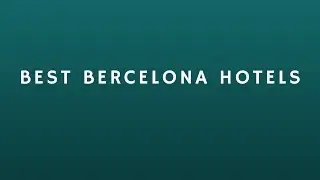 Best hotels in Barcelona I Top hotels in Barcelona #shorts #travel  #hotel