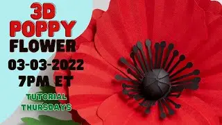 3D Poppy Flower - Customizing & Assembly