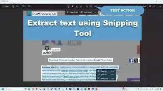 How Copy Image Text with Help of Snipping Tool | Extract Text from Pictures with Snipping Tool.
