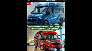 Future Honda Motorhome Revealed | Smart, Silent & Sustainable#rvlife #facts #mustwatch