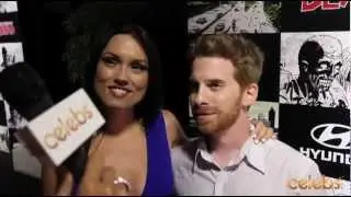 Seth Green and wife Clare Grant at Comic Con's Walking Dead Party - a Celebs.com Original