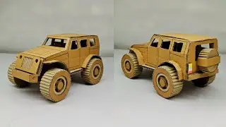 How to make a cardboard car | Easy DIY project | School project easy ideas