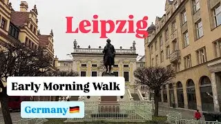 Early Morning Stroll Through Leipzig🇩🇪#leipzig #germany #travel #vlog #explore #walking #video 