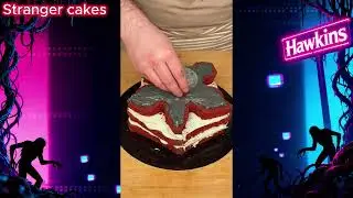 🧇🔦🚲📺 𝚂𝚃𝚁𝙰𝙽𝙶𝙴𝚁 (𝚃𝙷𝙸𝙽𝙶𝚂) CAKES - 🌸Demogorgon red velvet cake🌸 #viral