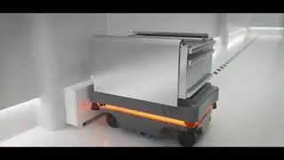 Mobile Industrial Robots Animation.