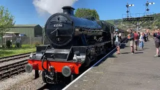 LMS Jubilee 45596 Bahamas leaving Minehead 3/5/25