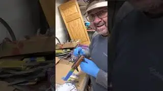 Live video of two knife handles being glued up on Cable Damascus knives. @hemlockstreetforge1748