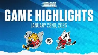 OHL Highlights: Barrie Colts @ Niagara IceDogs Jan. 22, 2026