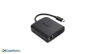 Многопортовый адаптер-концентратор USB C (DisplayPort 4K, 60 Гц), 2 порта USB 2,0,60 Вт, зарядка | Кабель имеет значение