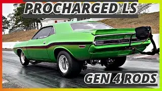 Procharged LS Challenger, How fast? Stock Block, Gen 4 Rods, Stock Crank!